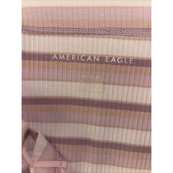 Women’s Knit Tank Baby Cami Striped Sz Med 70s VTG Fairy Event Concert Ribbed - Picture 3 of 5